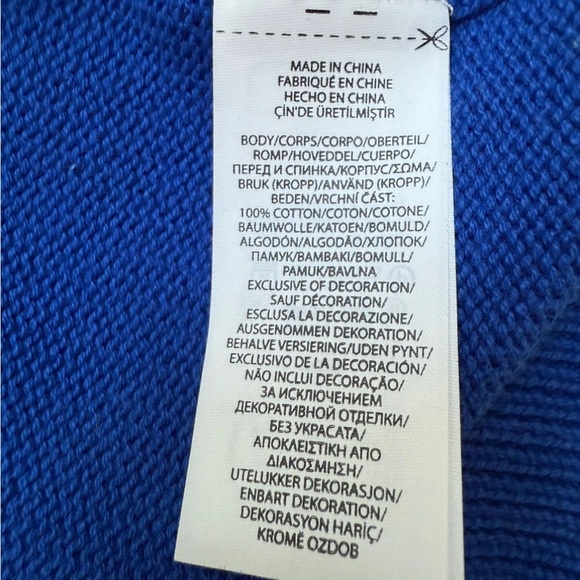 Polo by Ralph Lauren Colorful Crewneck Cotton Sweater Boys Sz 18-20 TG/EG - Picture 7 of 7